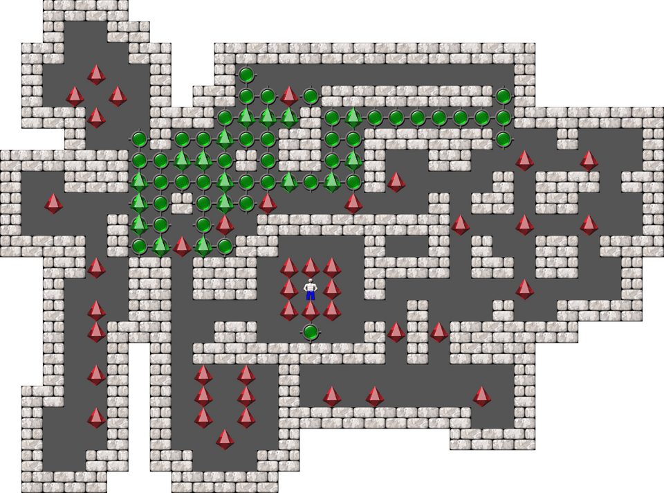 Sokoban Monry and Panda Arranged level 50